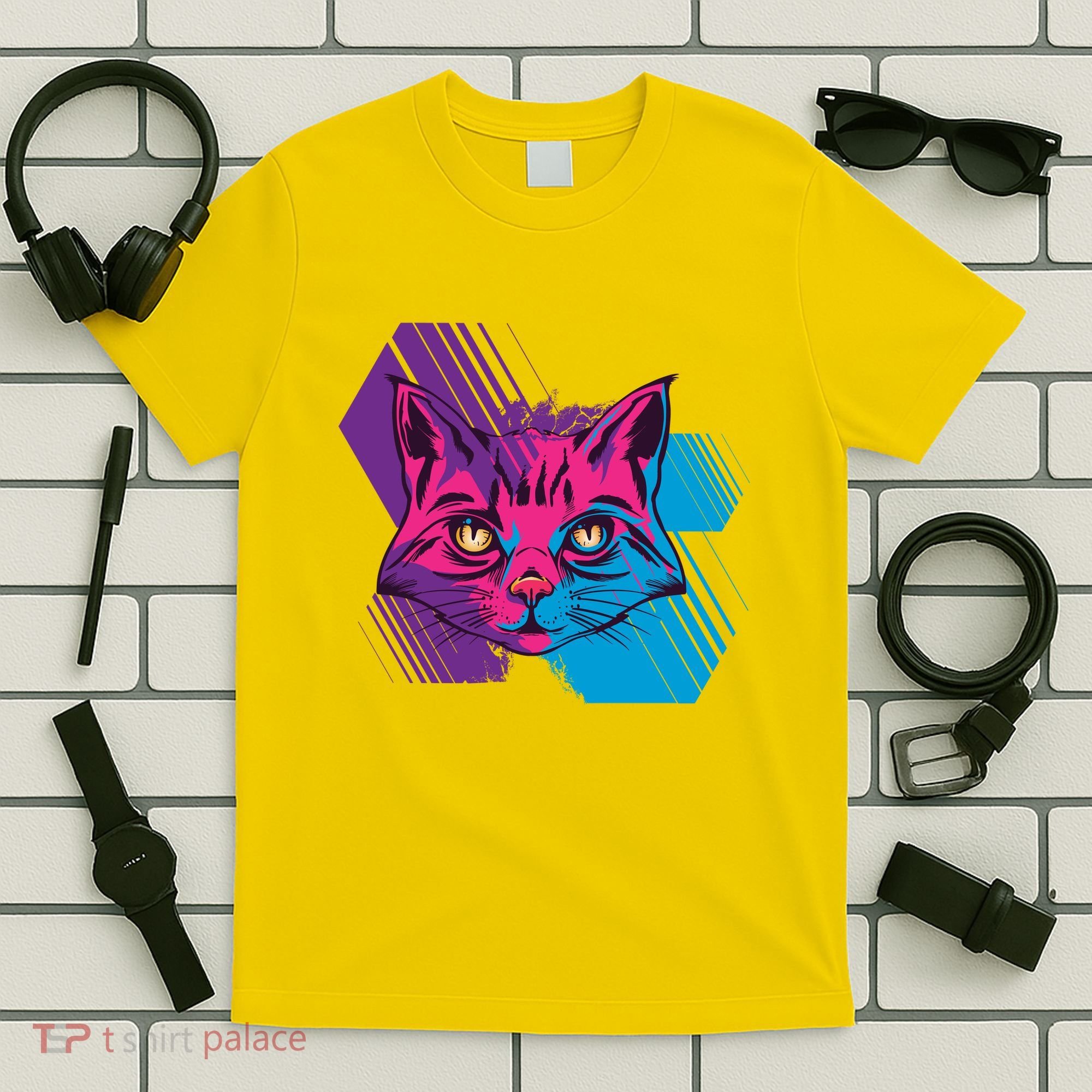 Trippy Cat Face T-Shirt
