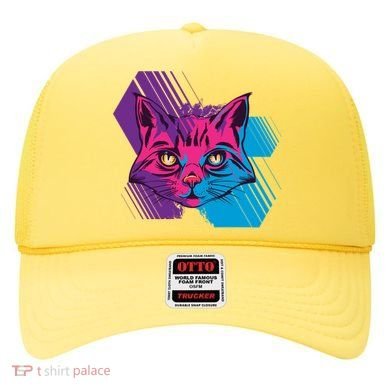 Trippy Cat Face Hat