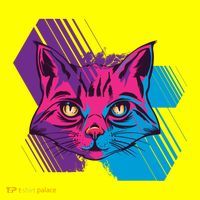Trippy Cat Face Toddler T-Shirt thumb 2