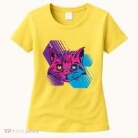 Trippy Cat Face Women's T-Shirt thumb 0