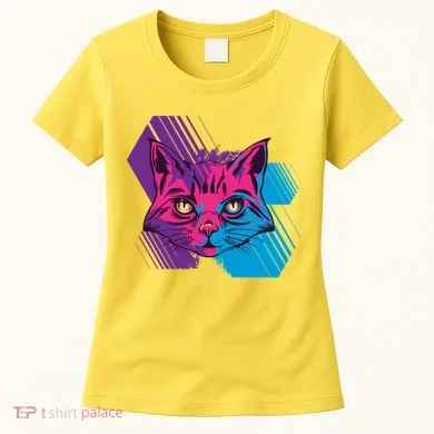 Trippy Cat Face Women's T-Shirt