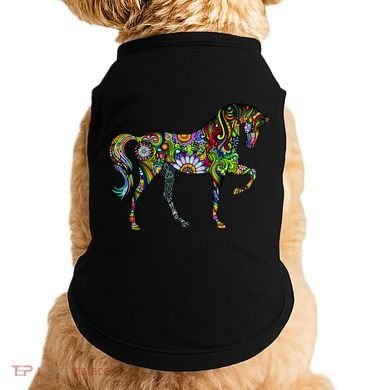 Trippy Cheerful Horse Doggie Tank