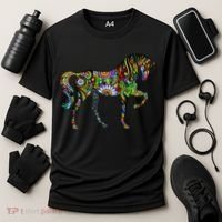 Trippy Cheerful Horse Cooling Performance Crew T-Shirt thumb 3