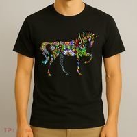 Trippy Cheerful Horse T-Shirt thumb 3