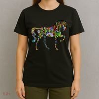Trippy Cheerful Horse T-Shirt thumb 4