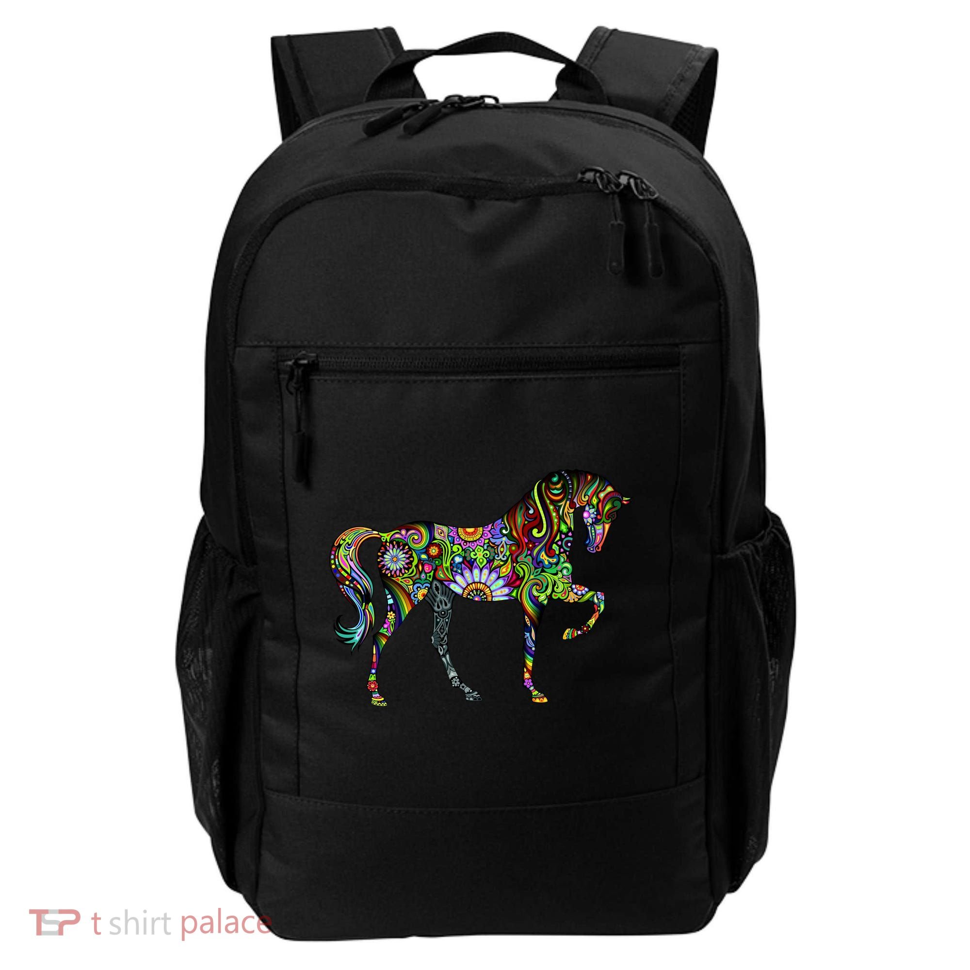 Trippy Cheerful Horse Backpack