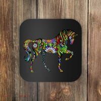 Trippy Cheerful Horse Coaster thumb 0