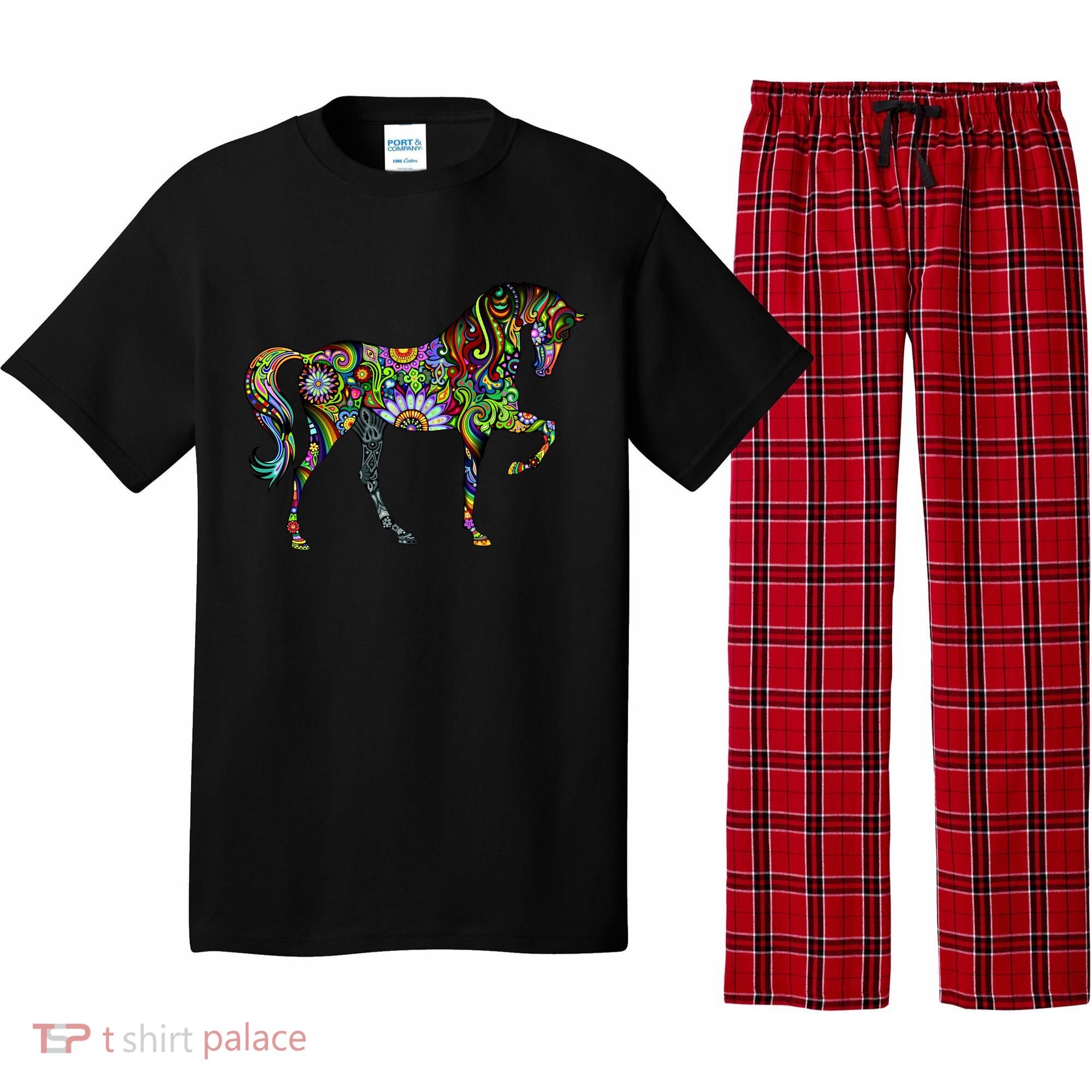 Trippy Cheerful Horse Pajama Set