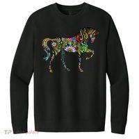 Trippy Cheerful Horse V.I.T. Fleece Crew Sweatshirt thumb 0