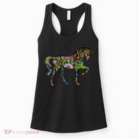 Trippy Cheerful Horse Women's Tank Top thumb 0