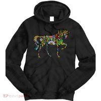 Trippy Cheerful Horse Tie Dye Hoodie thumb 0