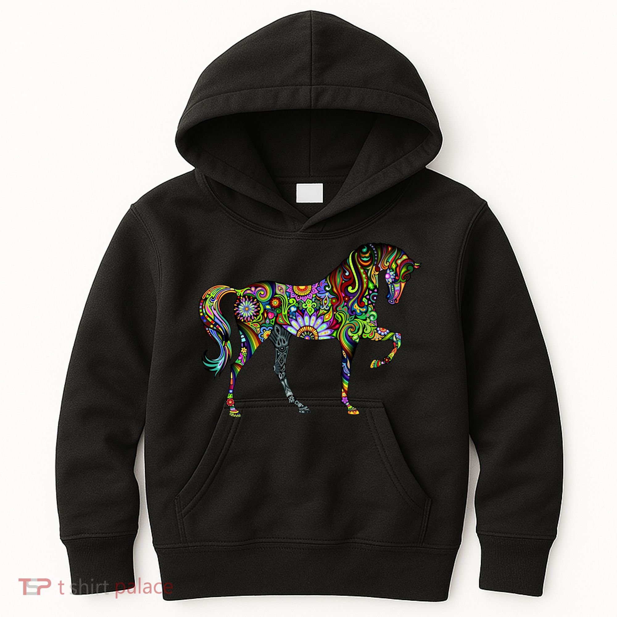 Trippy Cheerful Horse Kids Hoodie