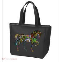 Trippy Cheerful Horse Tote Bag thumb 3