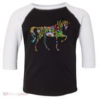 Trippy Cheerful Horse Toddler Fine Jersey T-Shirt thumb 0