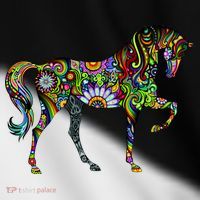 Trippy Cheerful Horse Toddler Fine Jersey T-Shirt thumb 2