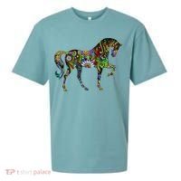 Trippy Cheerful Horse Sueded Cloud Jersey T-Shirt thumb 0