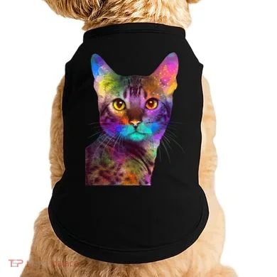 Trippy Colorful Cat Doggie Tank