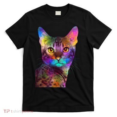Trippy Colorful Cat T-Shirt