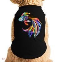Trippy Fish Motley Doggie Tank thumb 0