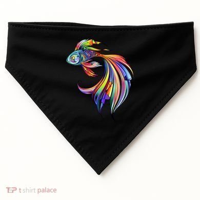 Trippy Fish Motley USA-Made Doggie Bandana
