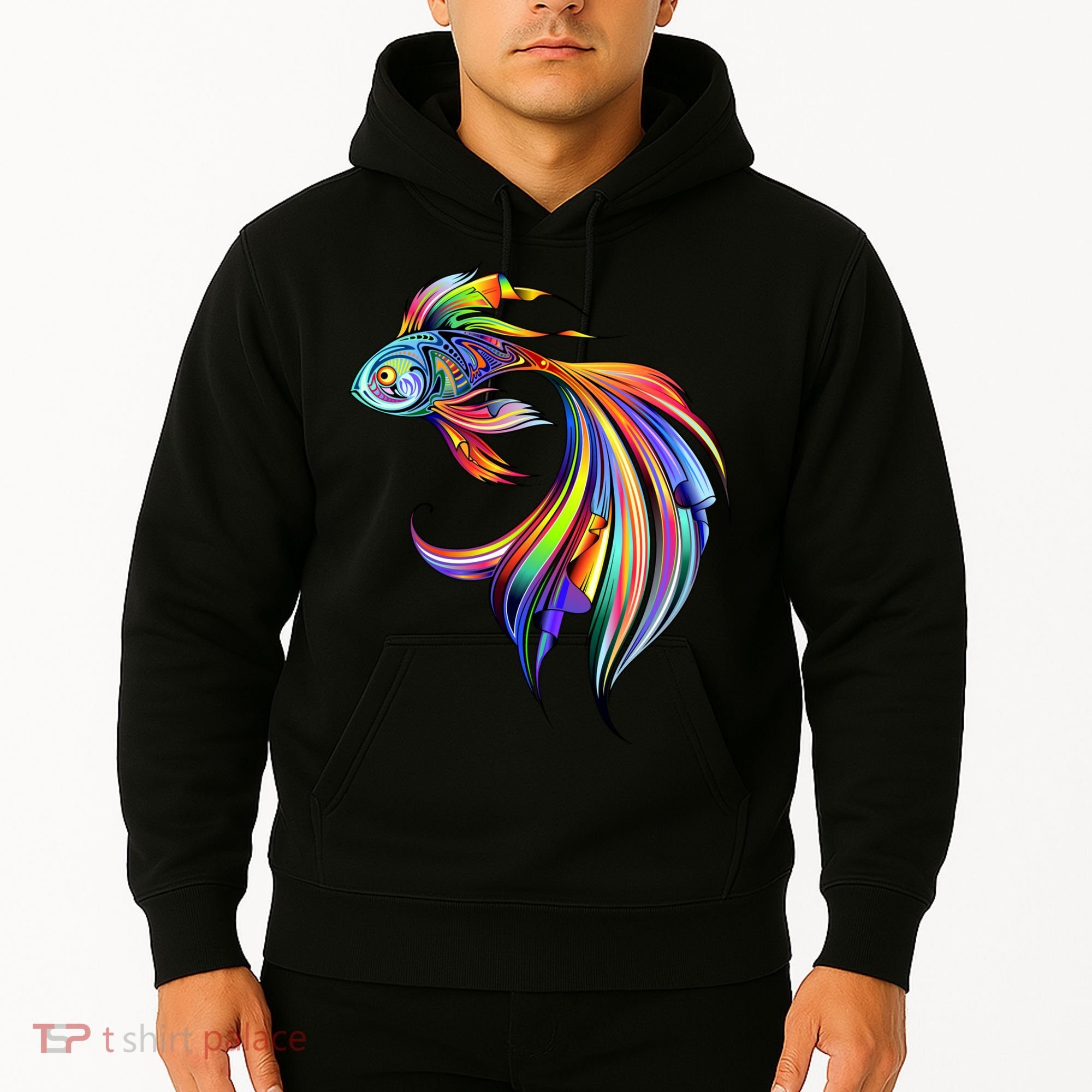 Trippy Fish Motley Hoodie