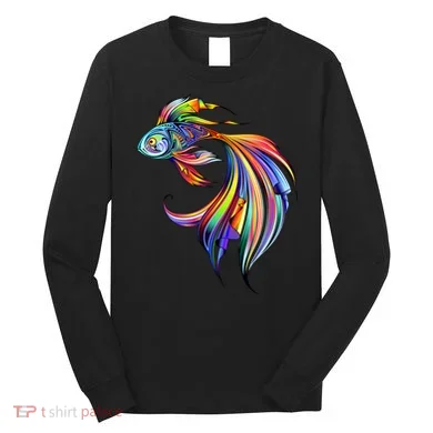 Trippy Fish Motley Long Sleeve Shirt