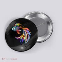 Trippy Fish Motley Button thumb 0