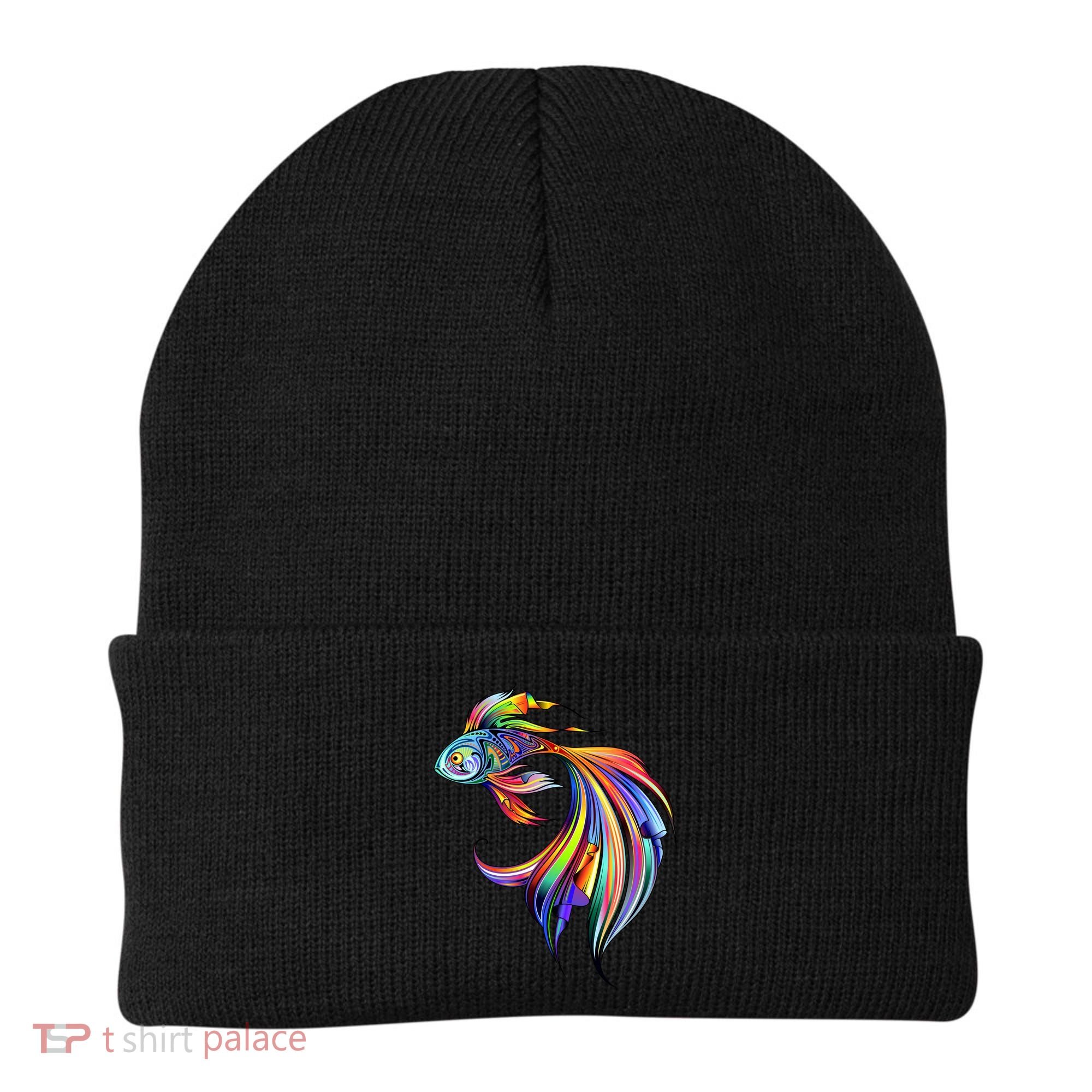 Trippy Fish Motley Beanie