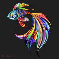 Trippy Fish Motley Beanie thumb 2