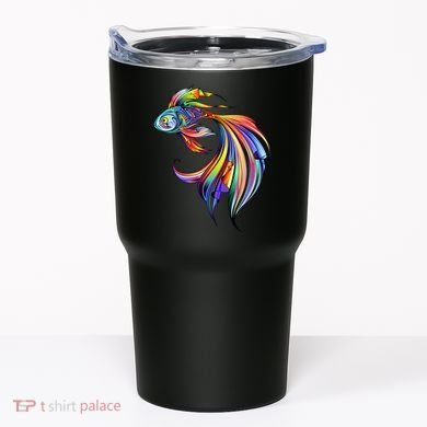 Trippy Fish Motley Tumbler