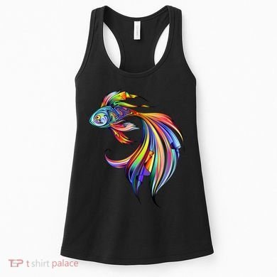 Trippy Fish Motley Women's Tank Top
