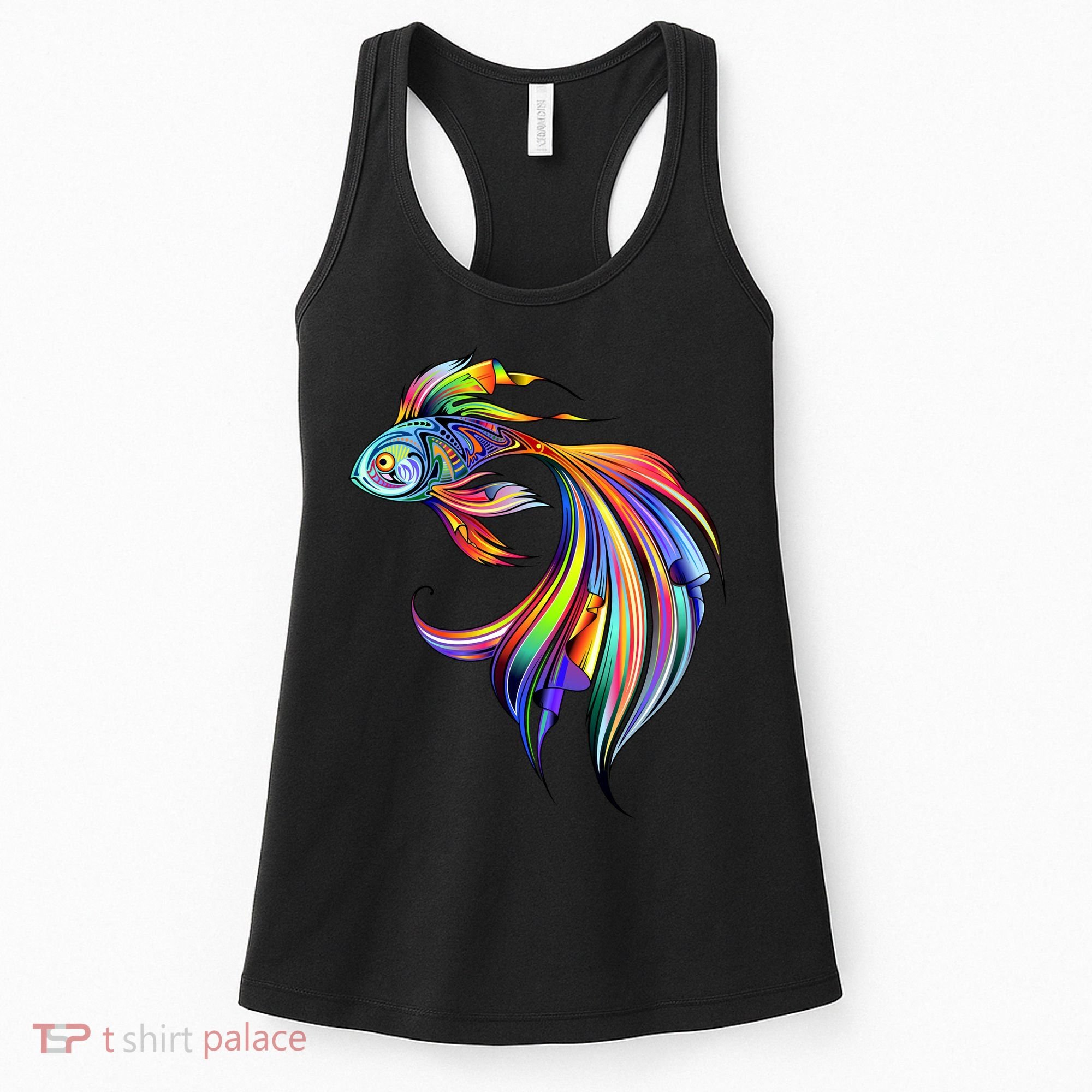 Trippy Fish Motley Women's Tank Top