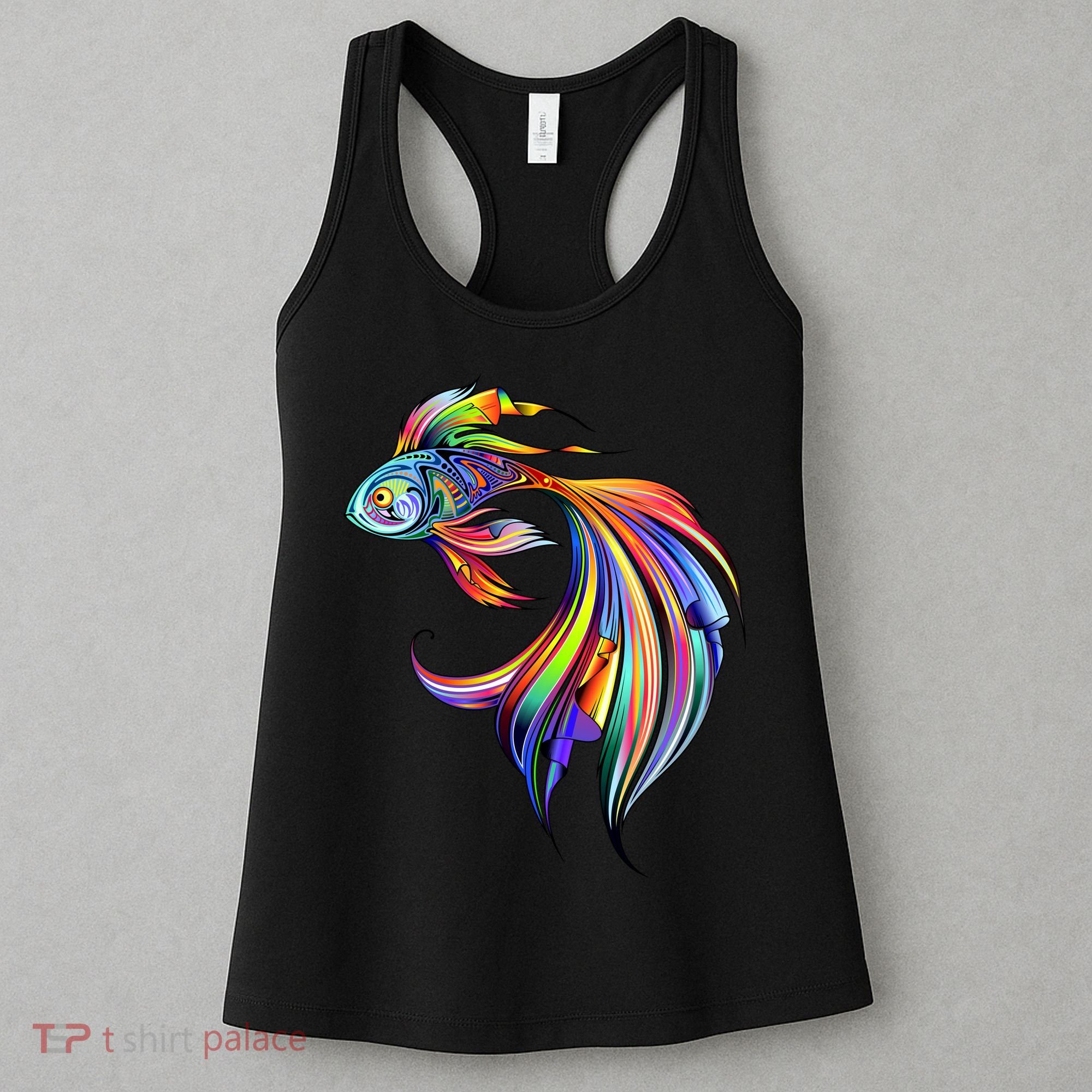 Trippy Fish Motley Women's Tank Top