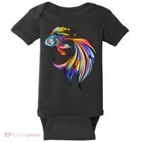 Trippy Fish Motley Baby Bodysuit thumb 0