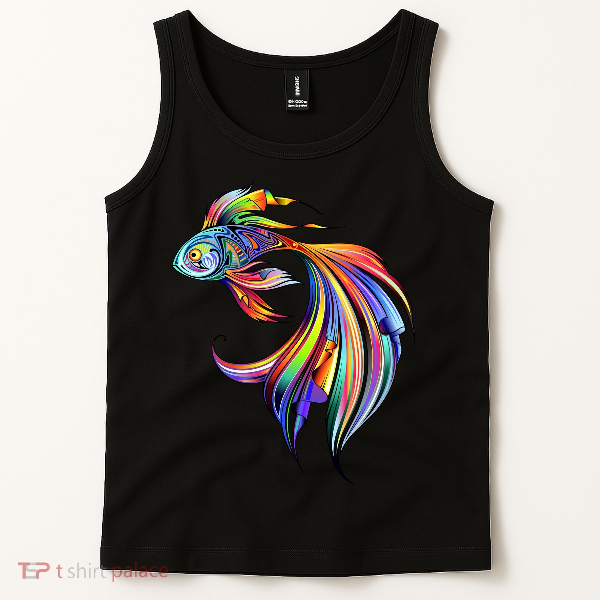Trippy Fish Motley Tank Top