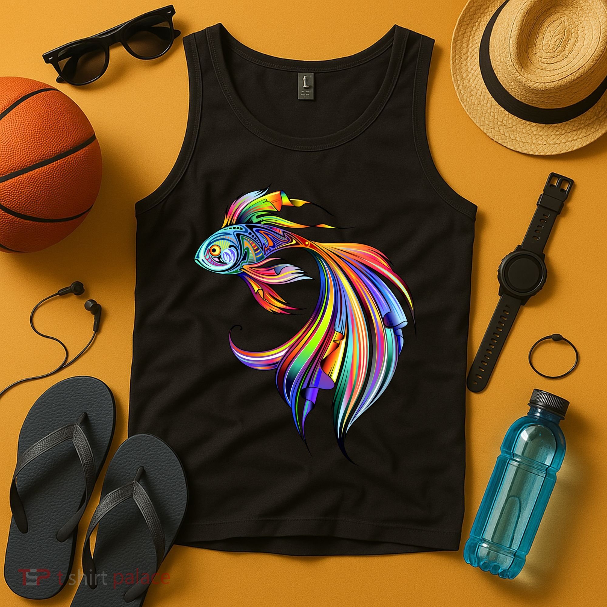 Trippy Fish Motley Tank Top