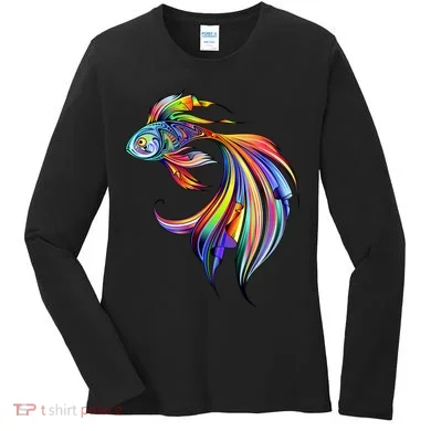 Trippy Fish Motley Women's Long Sleeve Shirt