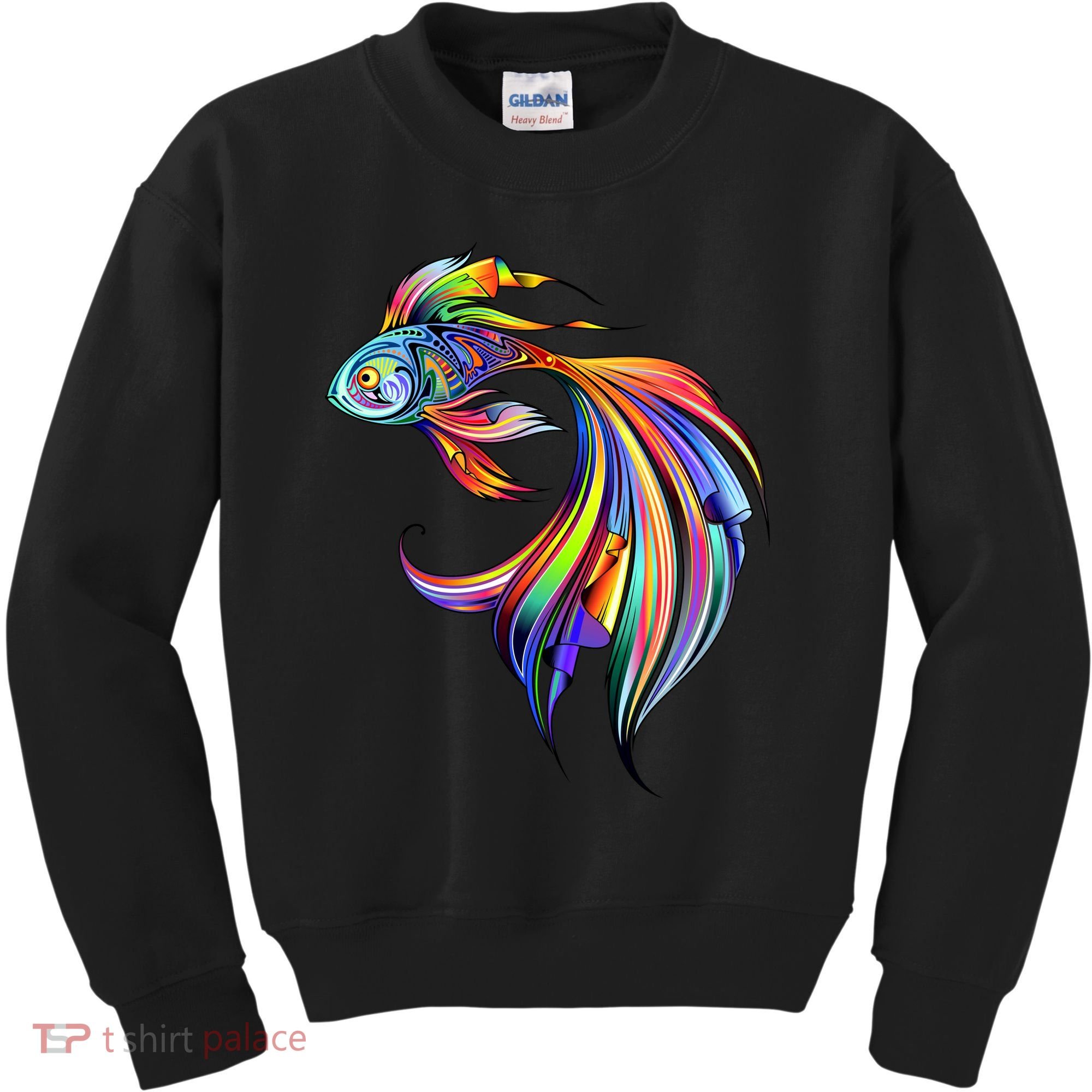 Trippy Fish Motley Kids Sweatshirt