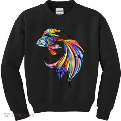 Trippy Fish Motley Kids Sweatshirt