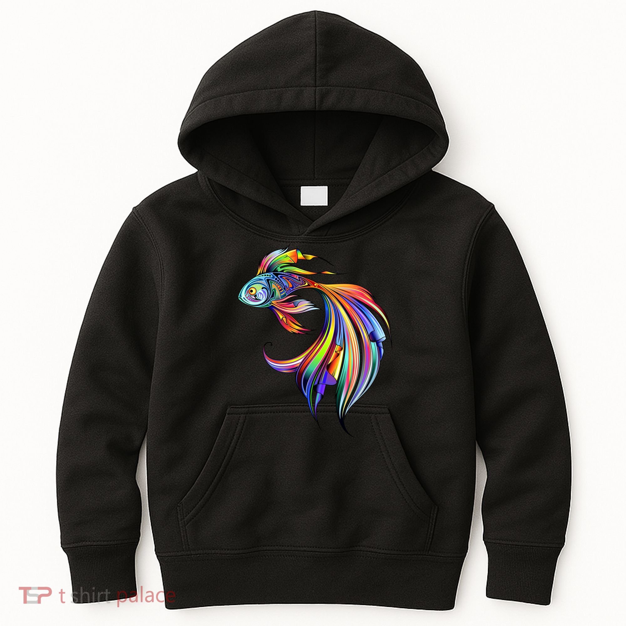 Trippy Fish Motley Kids Hoodie