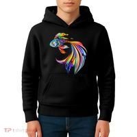 Trippy Fish Motley Kids Hoodie thumb 4