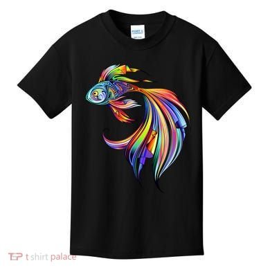 Trippy Fish Motley Kids T-Shirt