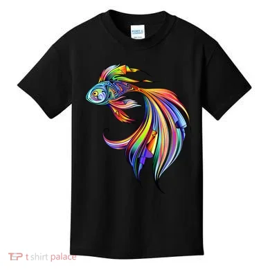 Trippy Fish Motley Kids T-Shirt
