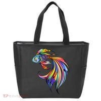 Trippy Fish Motley Tote Bag thumb 0