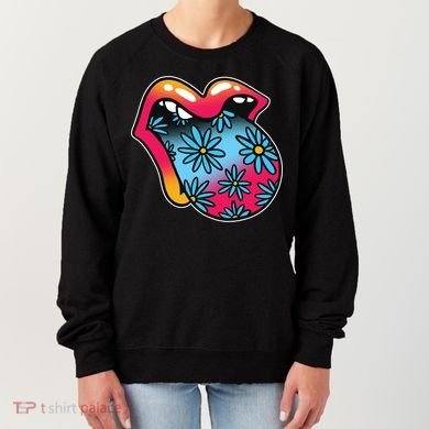Trippy Floral Mouth Women's Sweatshirt
