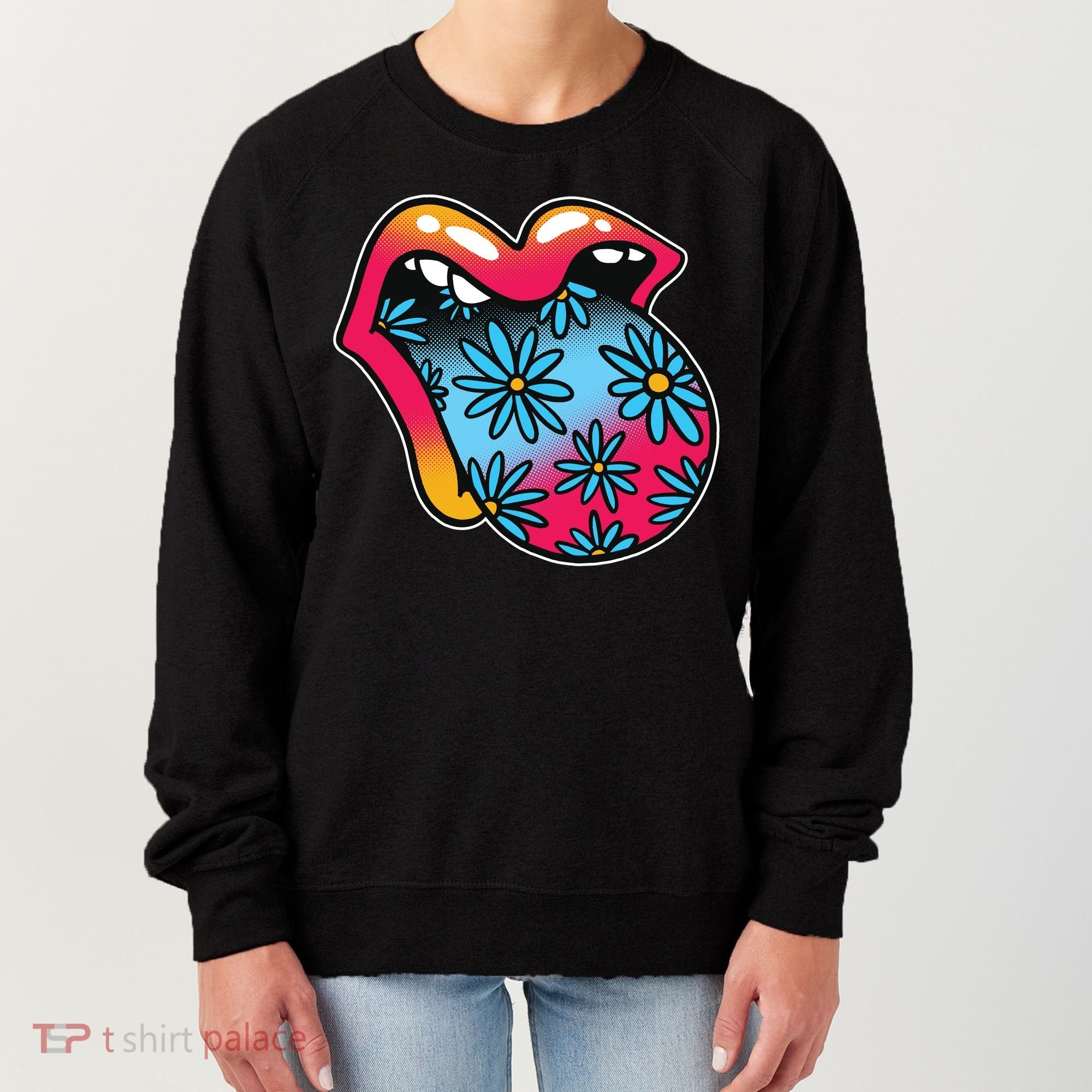 Trippy Floral Mouth Women's Sweatshirt