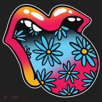 Trippy Floral Mouth Women's Sweatshirt thumb 2