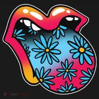 Trippy Floral Mouth Backpack thumb 2