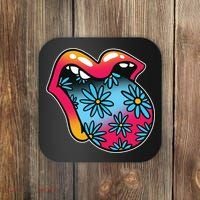 Trippy Floral Mouth Coaster thumb 0