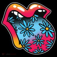 Trippy Floral Mouth Toddler Hoodie thumb 2